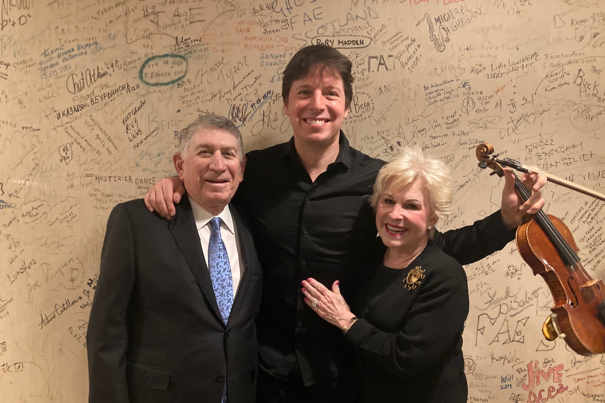 Gary _ Phyllis Schahet with Joshua Bell